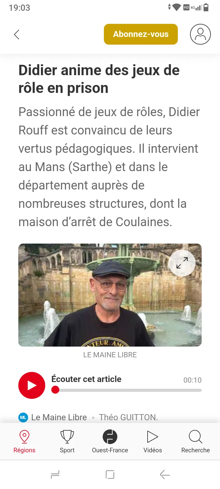 Article de journal 